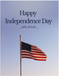 Happy independence day Instagram post Flyer (US Letter) template