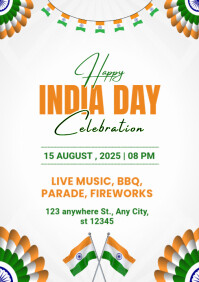 Happy independence day party A4 template
