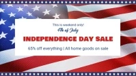 Happy Independence Day Sale Event Facebook Cover Video Facebook-covervideo (16:9) template