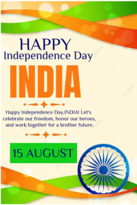 Happy independence day template 2025 海报
