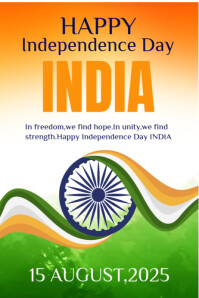 Happy independence day template 2025 Affiche