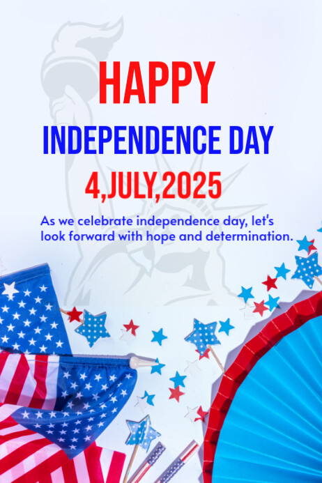Happy independence day template 2025 Cartaz