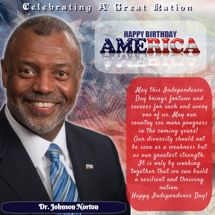Happy independence message Instagram 帖子 template