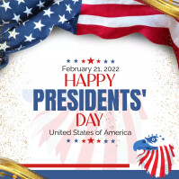 Blanc Happy independents' day Instagram 帖子 Template