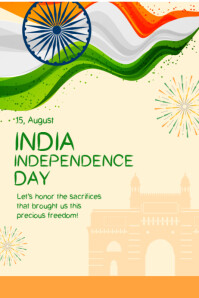 Happy India Independence day template 2025 Poster