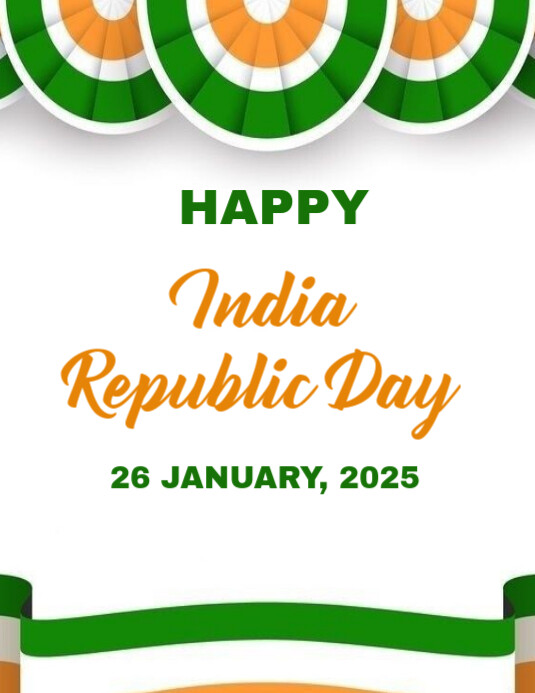 Happy India Republic Day 2025 Template PosterMyWall