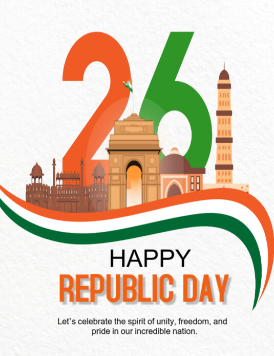 Happy India Republic Day 2025 Template PosterMyWall