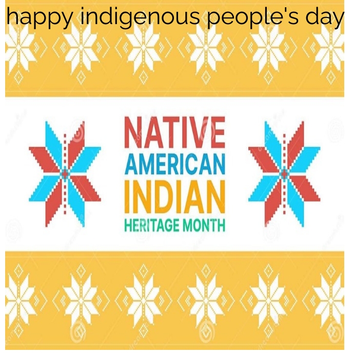 happy indigenous people's day logo design tem template