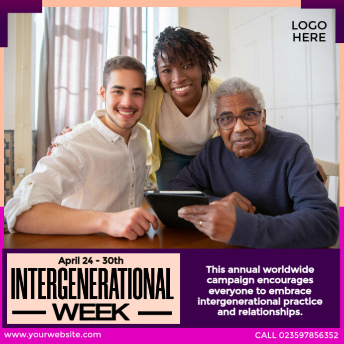 Copy of Happy Intergenerational Week | PosterMyWall