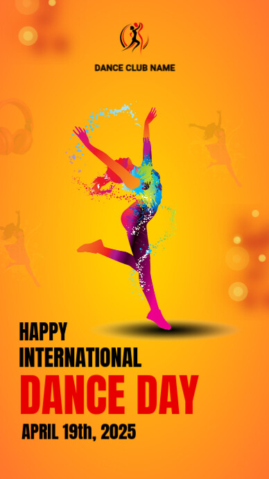 Happy international dance day 2025 Instagram Story template