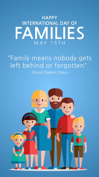 Modèle happy international day of families | PosterMyWall