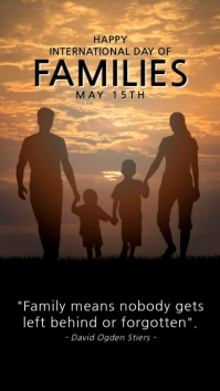 happy international day of families Instagram Story template