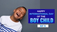 Happy International Day of the Boy Child Blogkop template