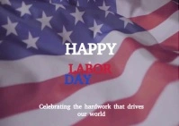 Happy international Labor Day template Postal