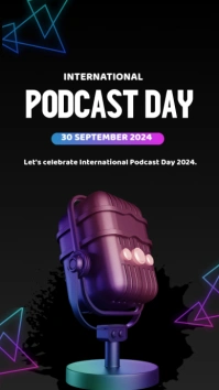 Happy International Podcast Day Historia de Instagram template