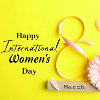 Happy International Women's Day Cuadrado (1:1) template