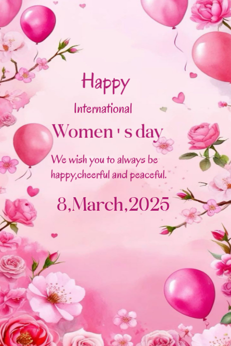 Happy international women's day template 2026 | PosterMyWall