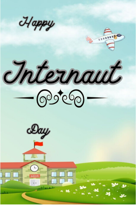 Internaut Red Happy internaut day Template | PosterMyWall