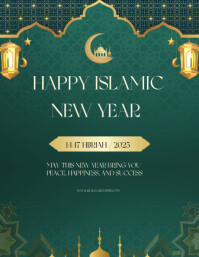 Happy Islamic new year 2026 Flyer (US Letter) template