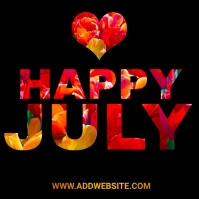 hello july post Template | PosterMyWall