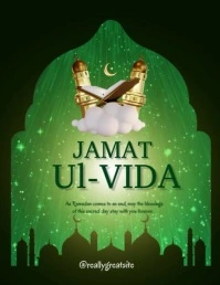 Happy Jumma Ul-Vida Template 2025 Flyer (US Letter)