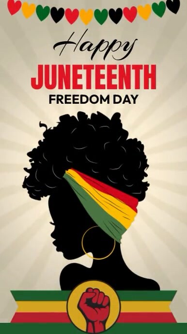 Happy Juneteenth Freedom Day Template | PosterMyWall