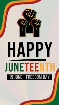 HAPPY JUNETEENTH FREEDOM DAY INSTAGRAM STORY template