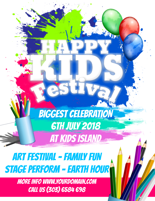 <strong>Carnival</strong> Festival <strong>Flyer Template</strong> PSD | <strong>Flyer</strong> Templates | Noel Kids carnival flyer template