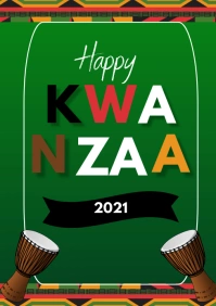 Happy Kwanzaa 2021 A3 template