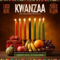 Happy Kwanzaa Celebration Post Template Instagram-bericht