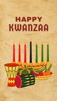 Happy Kwanzaa Indaba yaku-Instagram template