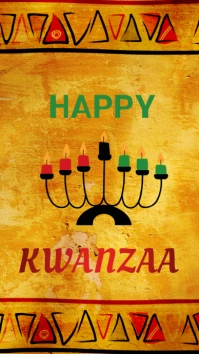 Happy Kwanzaa Instagram Story template