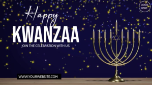 happy kwanzaa Affichage numérique (16:9) template