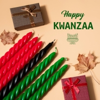 Happy Kwanzaa Message Instagram template