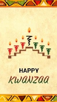 Happy Kwanzaa Instagram Story template