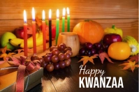 Happy kwanzaa design template Póster