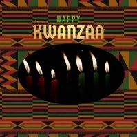 Happy  Kwanzaa greeting video Square (1:1) template