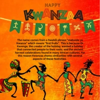 Happy Kwanzaa Instagram Post template