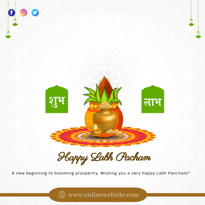 happy labh panchami Template | PosterMyWall