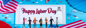 happy labor day,labor day greetings Encabezado de Twitter template