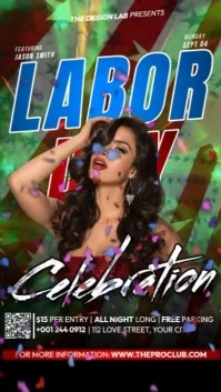 Happy Labor Day 2023 Video Instagram na Kuwento template