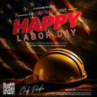 Black Labor Day Celebration Сообщение Instagram Template