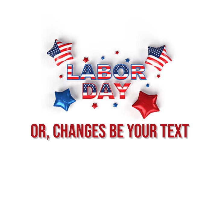Happy Labor Day American Poster & Design Logo template