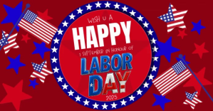 Happy Labor Day Banner Design Template Gambar Bersama Facebook