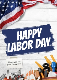 Happy Labor Day A2 template