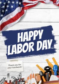 Happy Labor Day A2 template