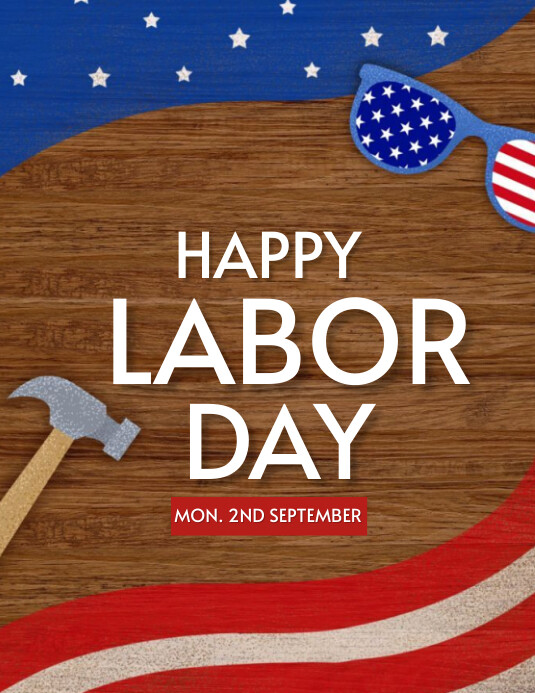 Happy Labor Day Flyer (us Letter) Template | PosterMyWall