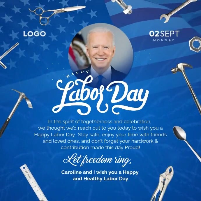 Happy Labor Day Greeting Post Template | PosterMyWall