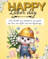 Happy Labor Day Instagram Portrait template