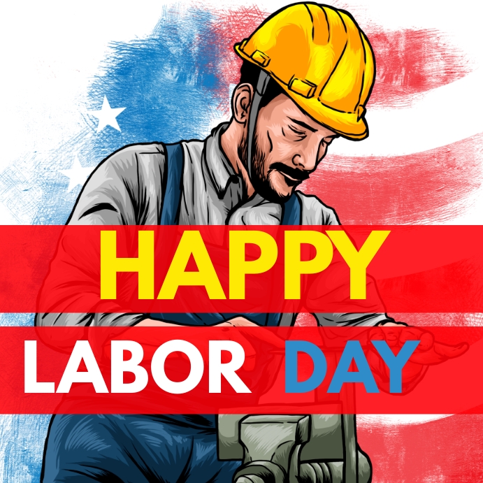 Happy Labor Day Instagram Post template